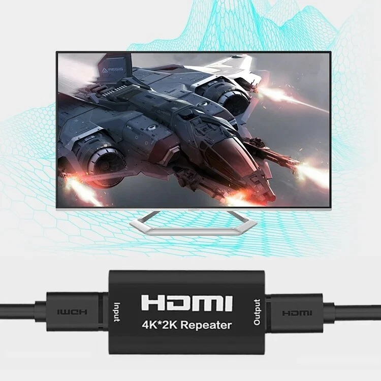 HDMI Repeater Signal Verstärker Adapter HDMI Verlängerung 3D 4K UHD Kupplung - Bild 2 von 4
