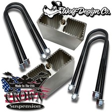 4 Rear Lowering Aluminum Drop Blocks U-bolts Kit For S10 Truck Mini Pickup 4 Rear Lowering Aluminum Drop Blocks U-bolts Kit For S10 Truck Mini Pickup