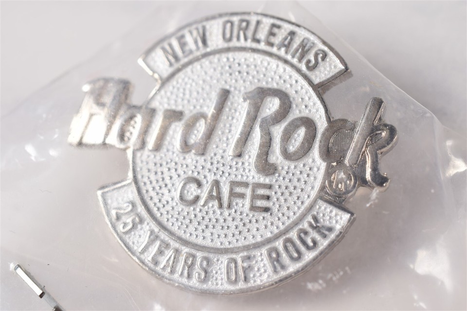 Vtg NEW OLD STOCK Hard Rock Cafe Lapel/Hat Pin New Orleans "25 Years Of