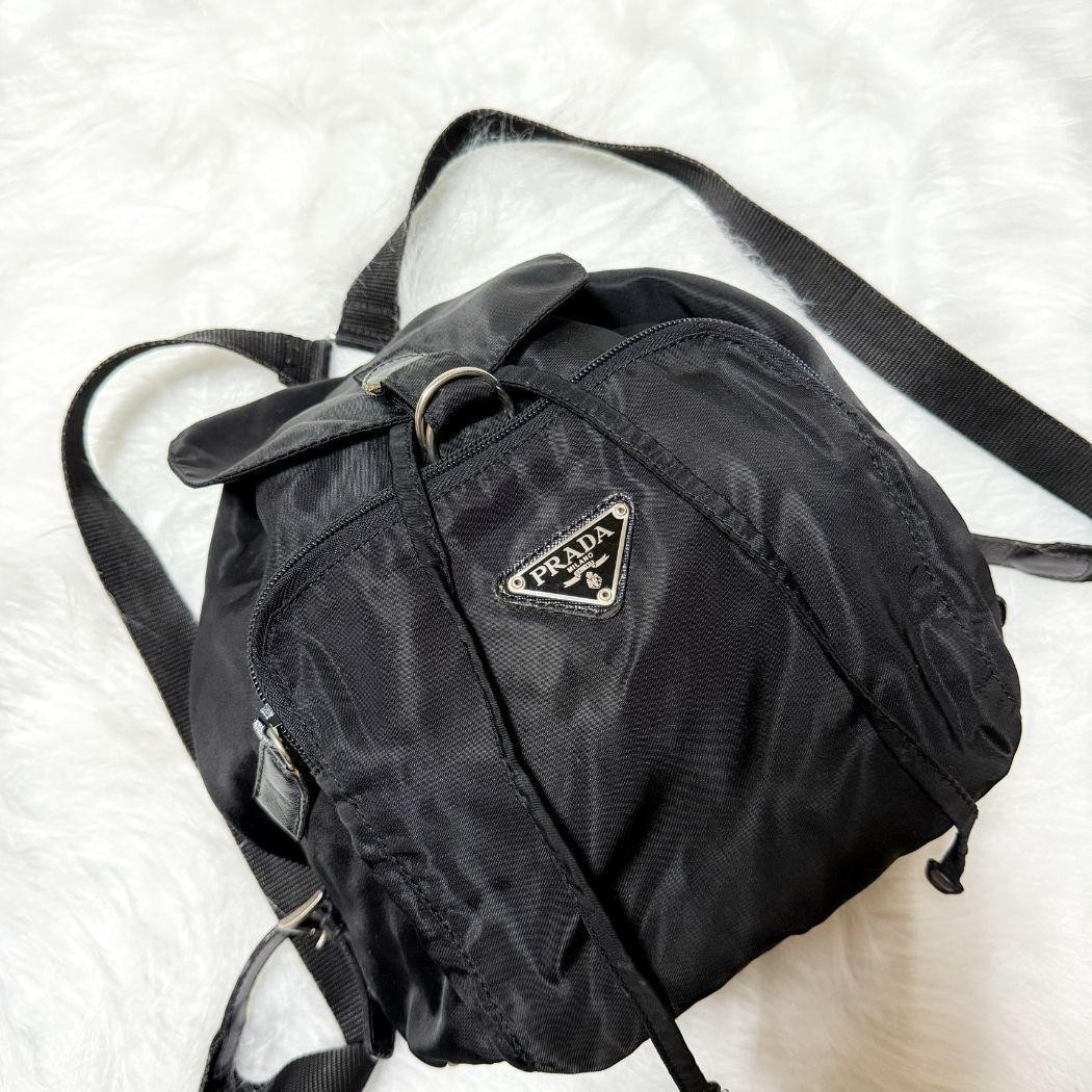 Prada Testo Nylon Mini Backpack 25cm Drawstring T… - image 5