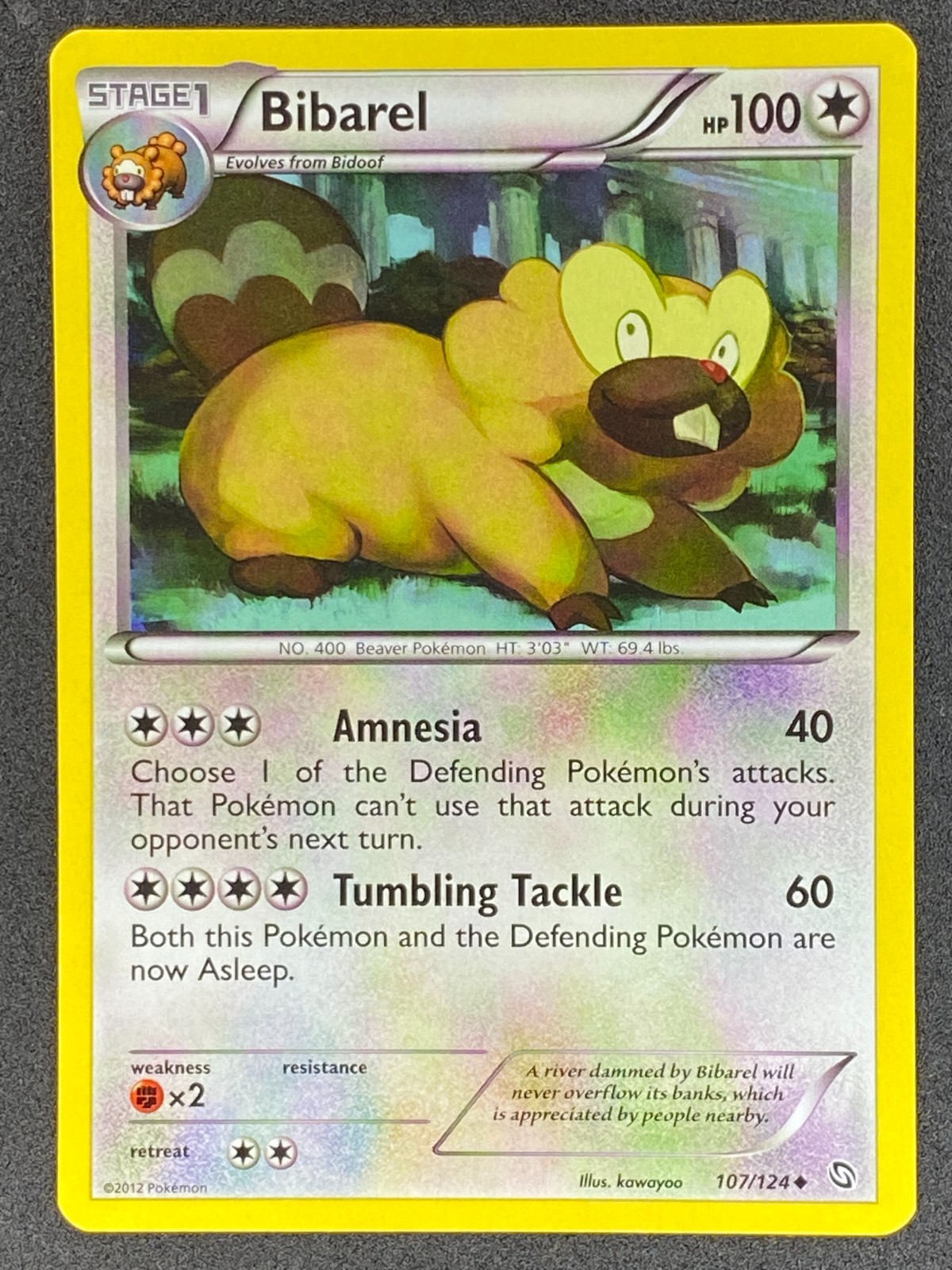 Pokémon Bibarel 107/124 DRX Dragons Exalted LP