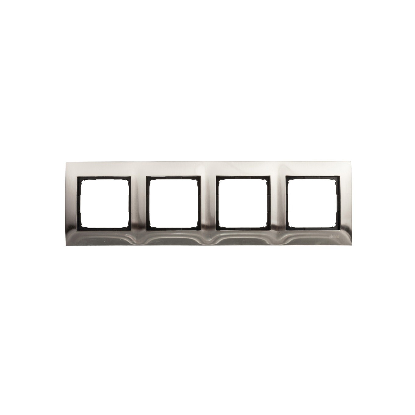 Simon 54 Premium Quad Frame Metal Inox DR4/61