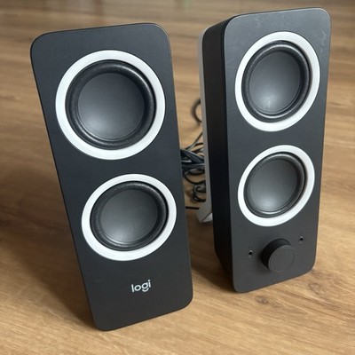 Logitech Z200 Multimedia Stereo Lautsprecher schwarz komplett getestet inkl. Original Netzteil