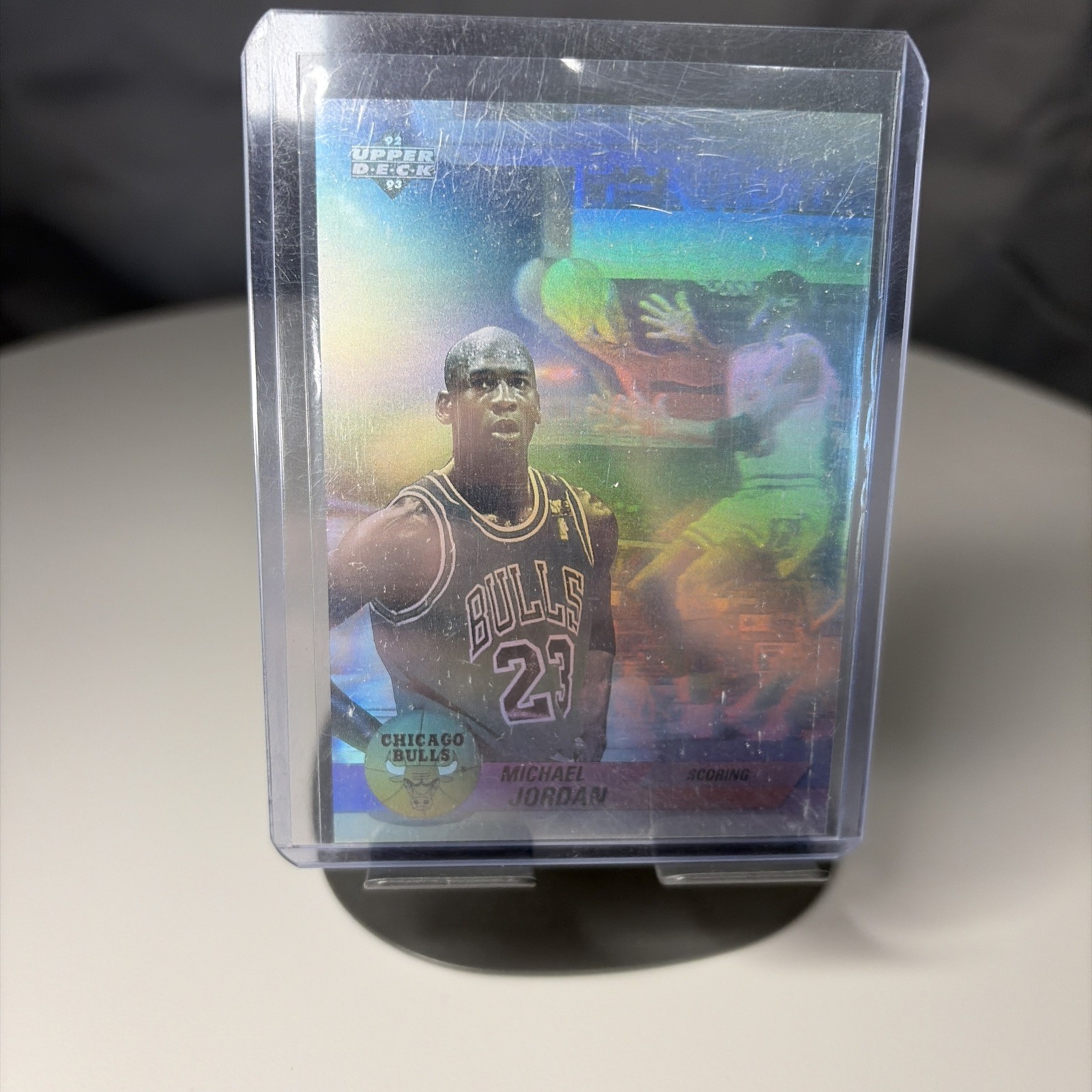 Upper Deck 1992-93 Award Winners Insert AW1 Michael Jordan Bulls Hologram