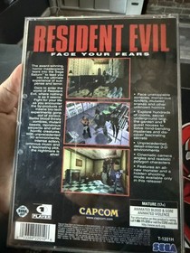 Resident Evil (Sega Saturn, 1997)  missing registration card
