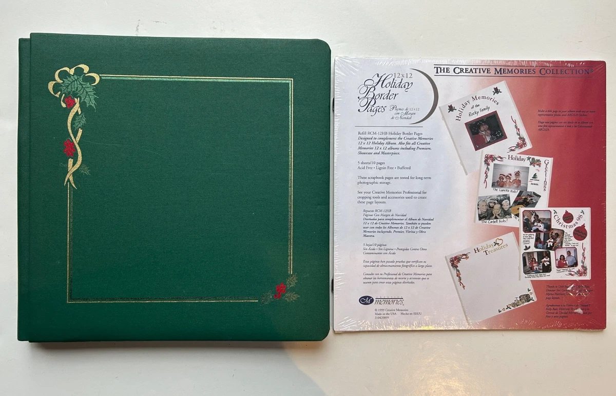 Creative Memories Scrapbooking Albums Green 12x12 Album for sale