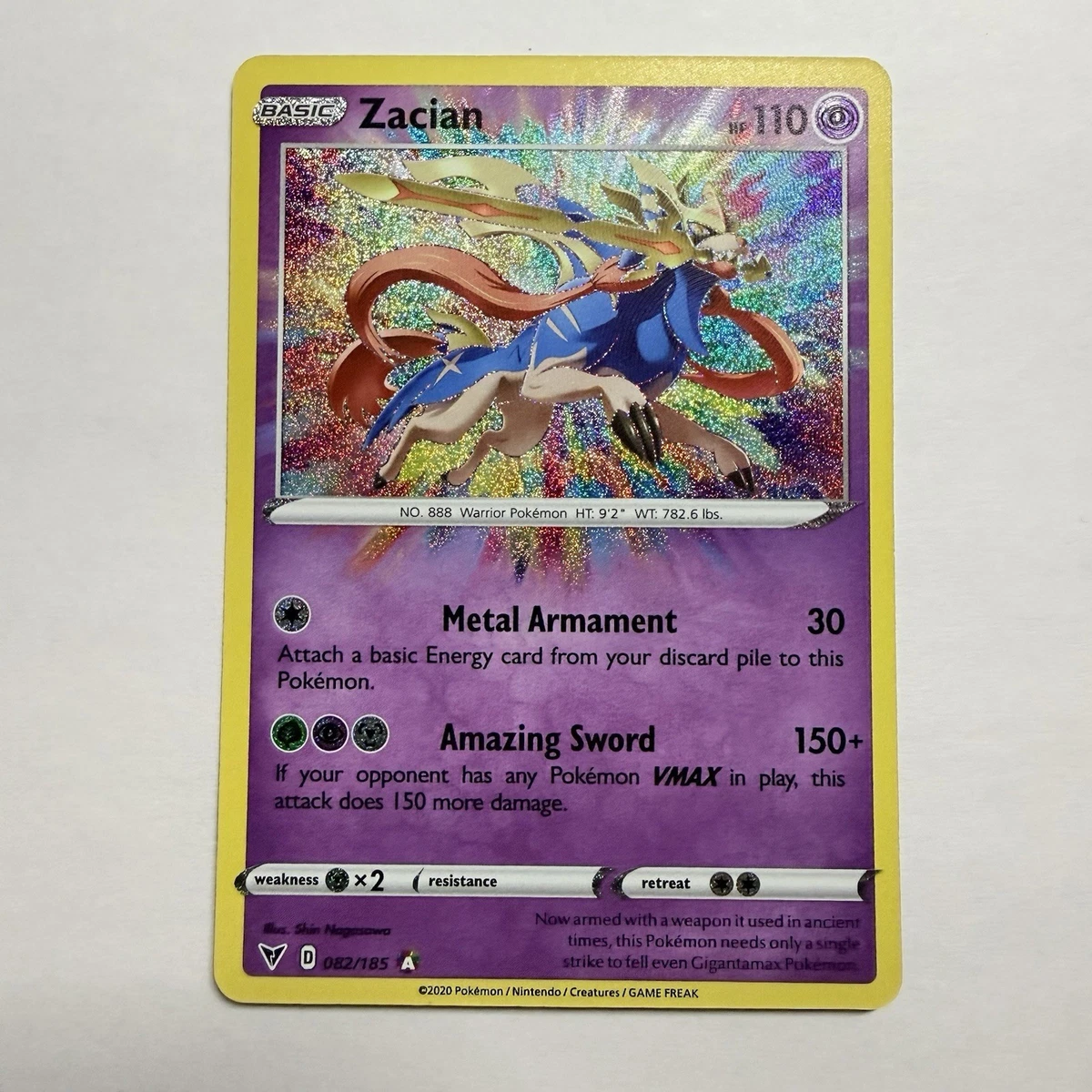 POKEMON - AEGISLASH VMAX 127/185 Ultra Raro - TENSIONE VIVIDA - ENG