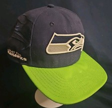 Seattle Seahawks New Era 9Fifty Blue Green NFL Team Hat Cap Snapback One Size