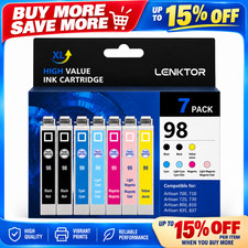 98 Ink Cartridge 7PK 6 Color With Chip for Artisan 700 710 725 730 800 810 835