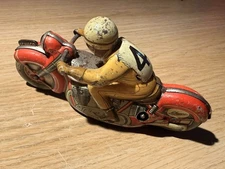 Rare Vintage Schuco Windup Motodrill 1006 Motorcycle No4 Made In US-Zone Germany