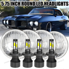 For Pontiac Gto Grand Prix Firebird 4pcs 5 34 5.75 Led Headlights Hilo Beam