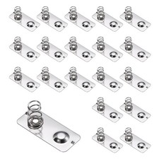 20Pcs Battery Spring Brass Contact 28 x 12mm, Positive Negative Bipolar