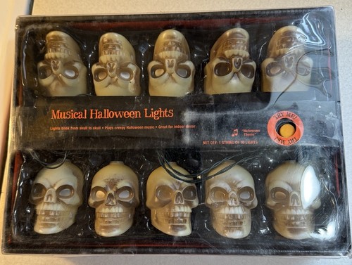 Skeleton Musical Halloween String Lights - Picture 7 of 8