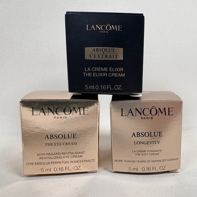 Lancome Absolue Longevity Soft Cream Eye Cream Elixir 5ml/0.16fl.oz. Travel LOT