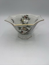 Herend Rothschild Bird small flared dish  Han...