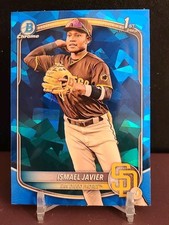 2025 Bowman - Chrome Prospects Ismael Javier Sapphire #BCP-52 1st Bowman RC