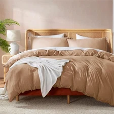 Nestl California King Duvet Cover Sets Mocha Brown - Soft Duvet Cover California