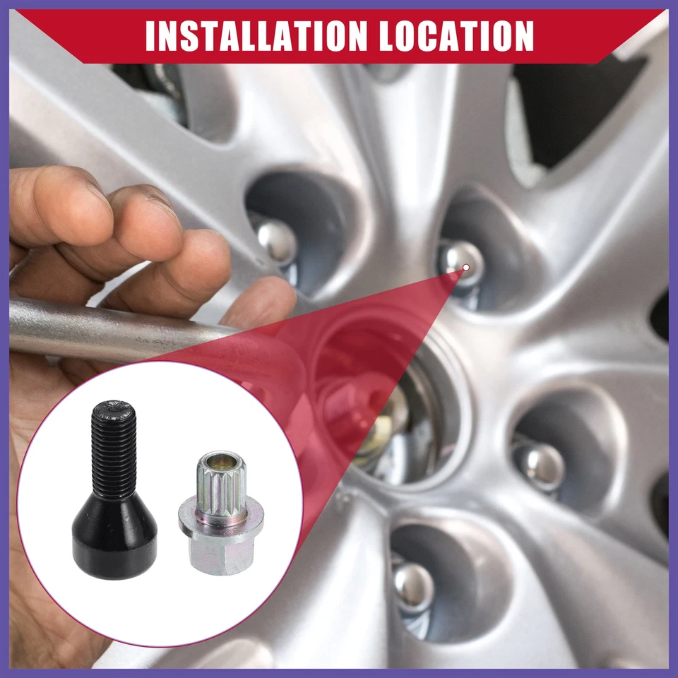 1 Juego Nº36136786419 Juego de tuercas de bloqueo de rueda para BMW Z4 328i 330i Foto 2 de 4