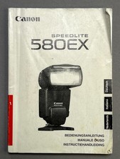 CANON SPEEDLITE 580 EX  Blitz Bedienungsanleitung / Deutsch, NL, IT