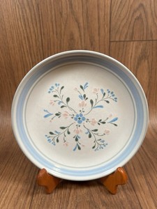 Anko 7 Yamaka Stoneware Avanti Flower Hill chop plate ×4 display picture 1