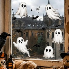 Halloween Ghost Window Clings Bat Ghosts Sticker 1 Styl 11