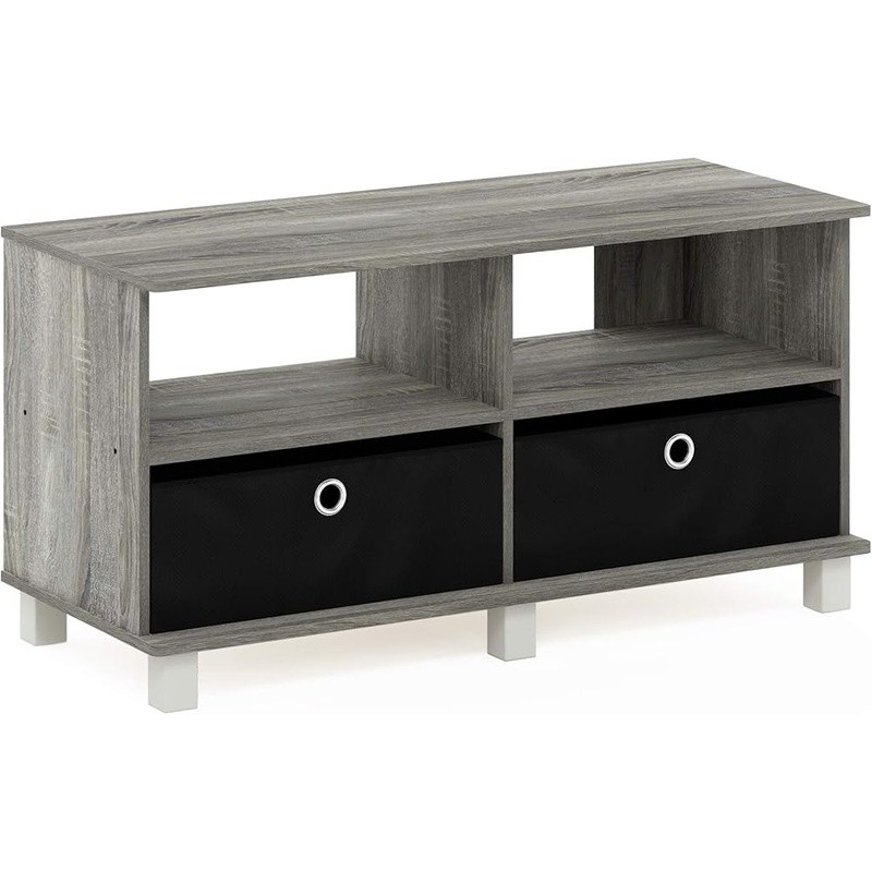 W/ Hidden Storage Adjustable Shelves Ideal Dvds Games & Media New
