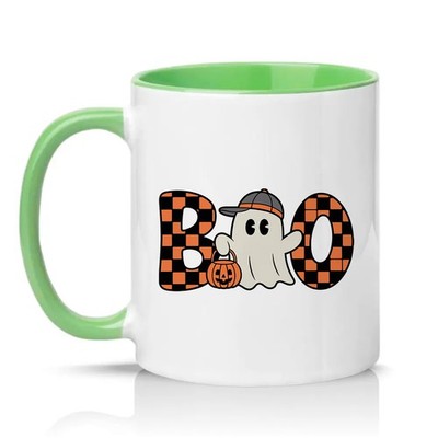 Boo Unisex 11 Unzen Keramiktasse Halloween Kürbis Geist Geschenk für Sie & Ihn
