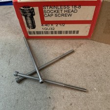 ( 10 )  4-40 x 2-1/2”  "18-8"  Stainless Steel Socket Head Cap Screw