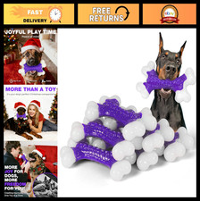 6-Pack Indestructible Dog Chew Toys for Aggressive Chewers - Bacon Flavor, Heavy