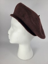 Brown Wool Beret Classic French Style Hat 100 Wool Warm  Stylish Vintage