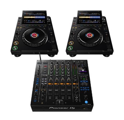 2 x AlphaTheta CDJ-3000X flagship DJ player + 1 x Pioneer DJ DJM-A9 Pro-DJ Mixer