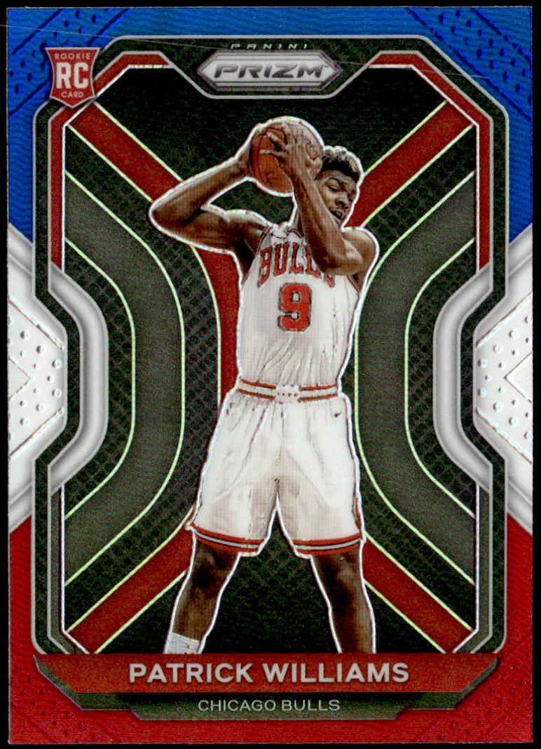 2020-21 Panini Prizm #288 Patrick Williams Red, White and Blue Prizms Rookie E1