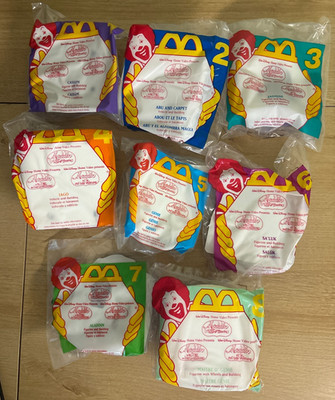 1996 McDonalds Aladdin King Of Thieves Unopened Toy Set Of 8 - B4030