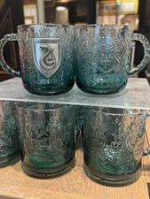 Harry Potter New York NY MM’25 Slytherin Hogwarts Glass Mug Cup NWT