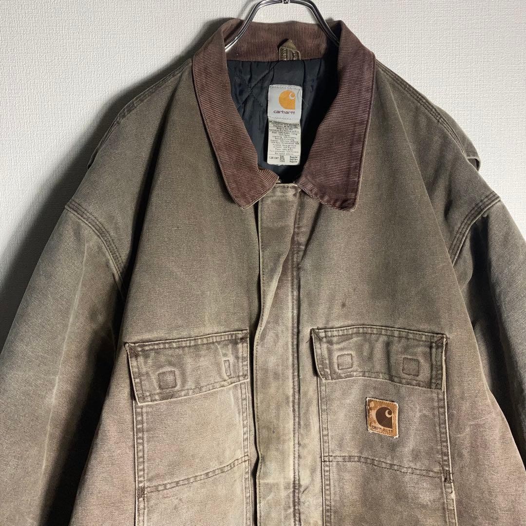 Carhartt Chore Coat 2 Brown Work Jacket Made in USA Used thumbnail 11