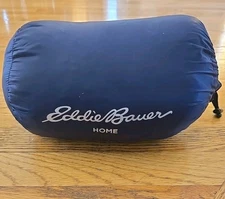 Eddie Bauer home packable Down Fill Navy Blue down throw blanket 48x70 Light 