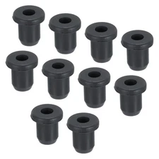 40Pcs T Type Rubber Grommet Mount Dia 6mm ID 3.5mm Seal Protection Black