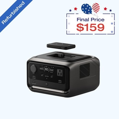 EcoFlow River 3 Plus 286Wh Wireless Boost Combo & 5000mAh RAPID Power Bank