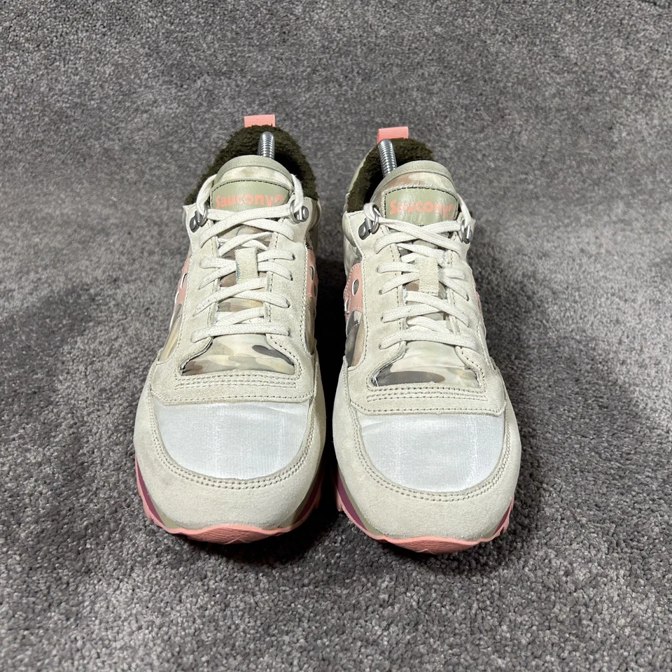 Zapatos Atléticos Saucony Jazz Triple Retro Para Mujer Talla 11 Verde Melocotón Tostado Usados Foto 4 de 4