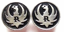 Black Ruger Medallions for Pistol Grip Medallion Black