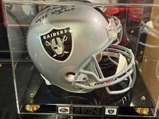 Fred Biletnikoff Oakland Raiders Signed Full-Size Replica Helmet HOF 88 - JSA 