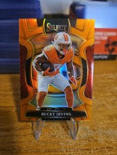 2025 Panini Select Bucky Irving #38 Concourse Orange Prizm /49 Color Match