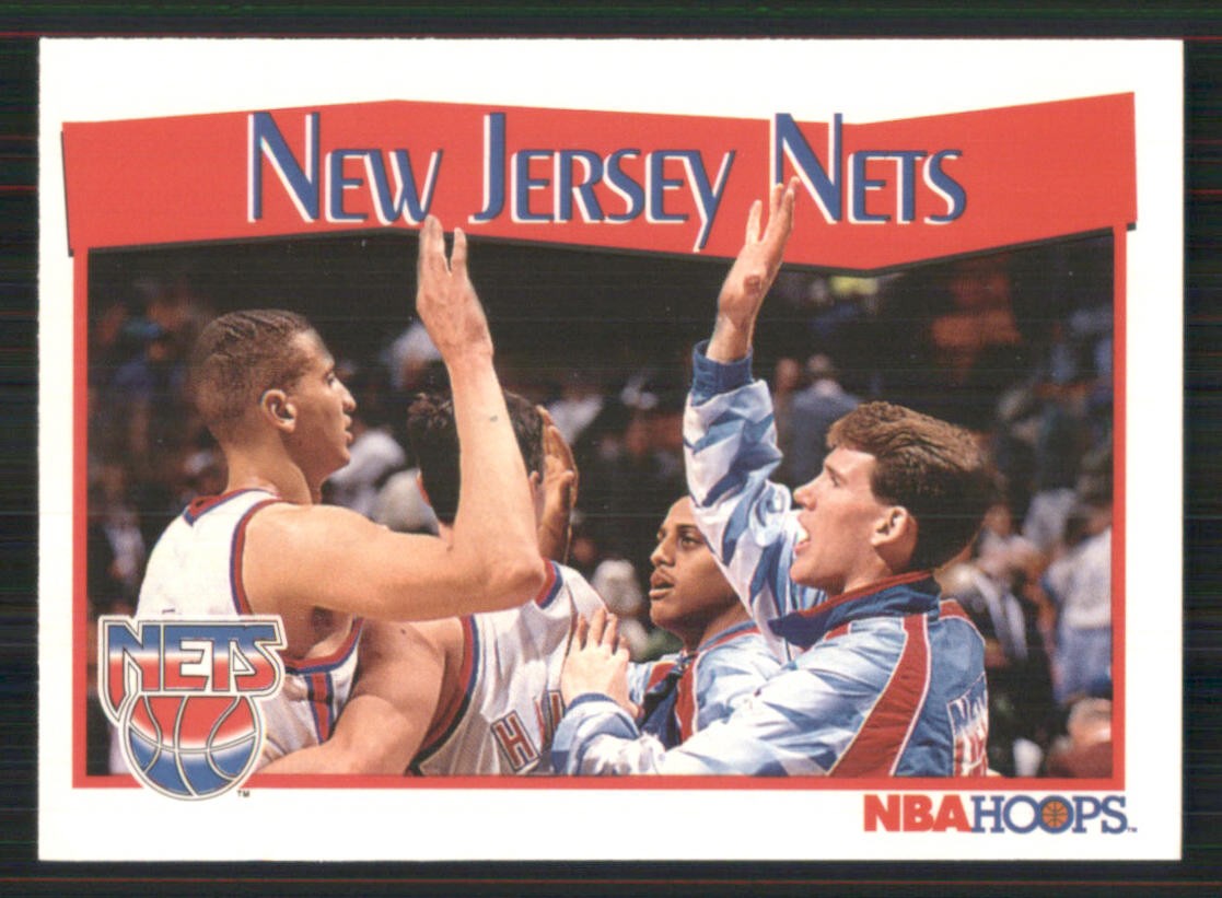 1991-92 Hoops #290 New Jersey Nets TC New Jersey Nets 37563