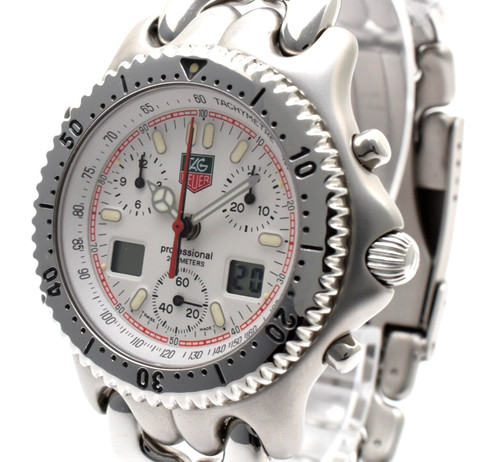 TAG Heuer S/el S29.006M White Chronograph Quartz 200M Men's Watch from japan