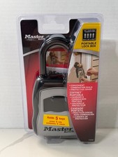 Master Lock 5400D Portable Combination Lock Box - Black