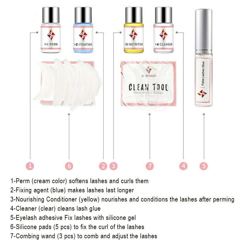 Eyelash Lifting Perming Kit Extension Glue Curl Lamination Eyelashes Kit - Image 4 of 4