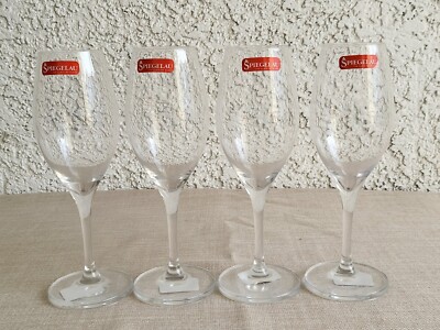 Set of 4 Spiegelau 8.25 Ounce Oslo Champagne Glass Glasses Made in Germany