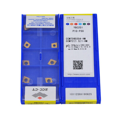 CCMT060204-HM CCMT2(1.5)1-HM YBC251 CNC Carbide Inserts 10pcs for Steel