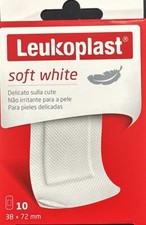 LEUKOPLAST SOFT WHITE 10 cerotti misura 38x72 delicato codice 4042809659009