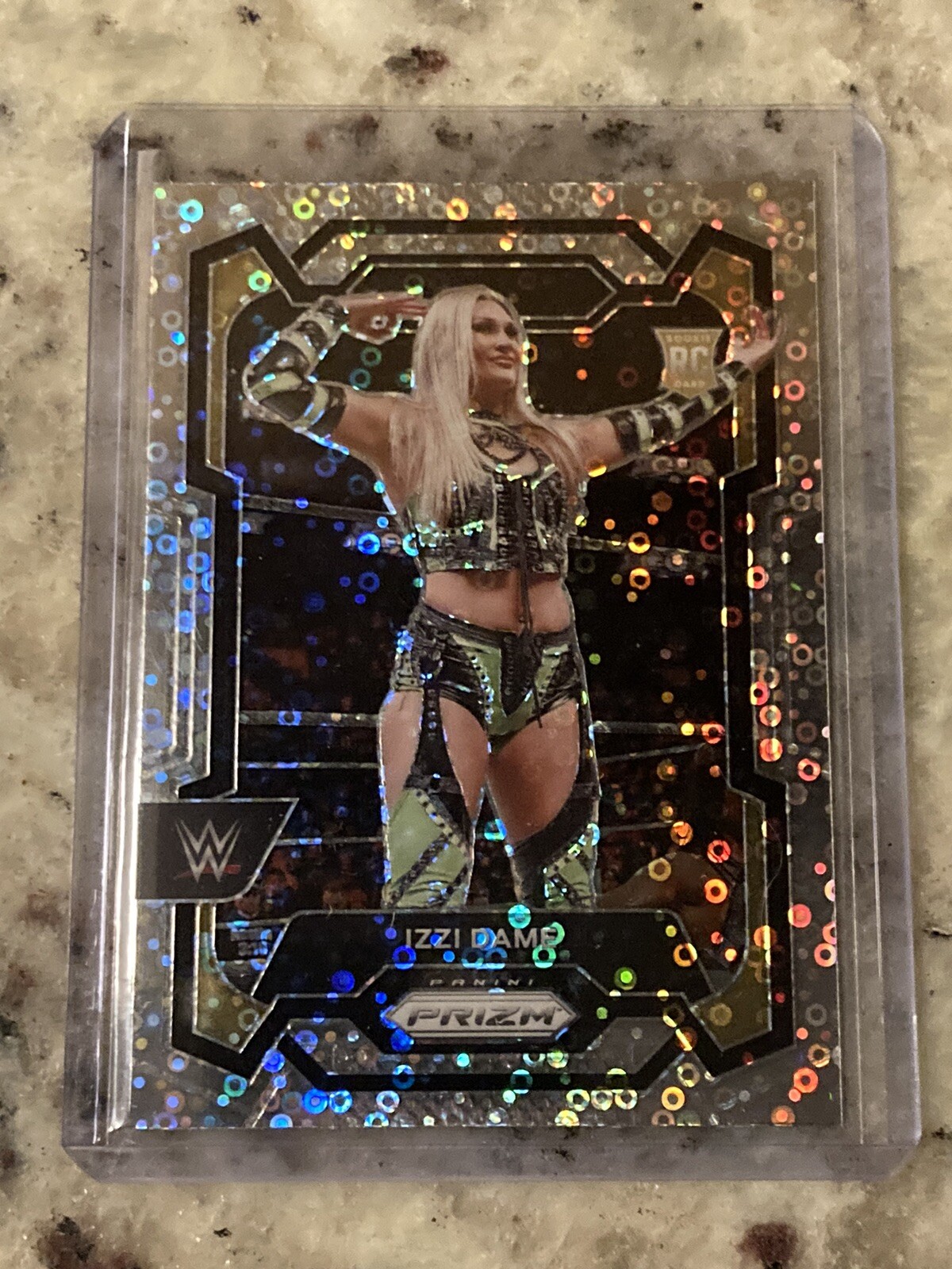 2024 Panini WWE Prizm Izzi Dame Disco Parallel Base Rookie Card No. 116 RC NXT